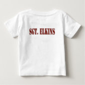 ジェシカのカスタムホームカミングシャツ ベビーTシャツ (裏面)