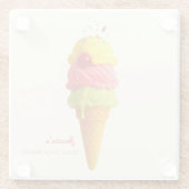 ジェシカの誕生日Bash - Ice Cream Coaster ガラスコースター (裏面)