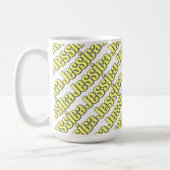 ジェシカの黄色のスタイルのマグ マグカップ (左)