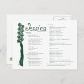ジェシカ葉書 ポストカード (正面/裏面)