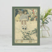 ジェシカ・ウィルコックス・スミスの『ガーデン・ウォール』、ヴィンテージの子供向けイラスト, 招待状 (スタンド正面)