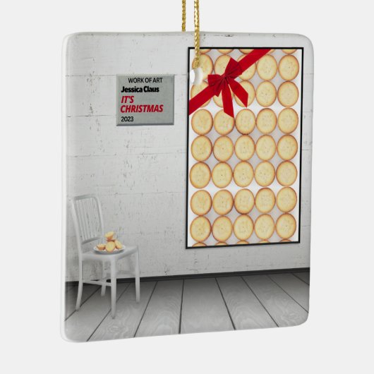 ジェシカ・クロースの「クリスマスだ セラミックオーナメント (右)