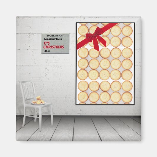 ジェシカ・クロースの「クリスマスだ マグネット (正面)