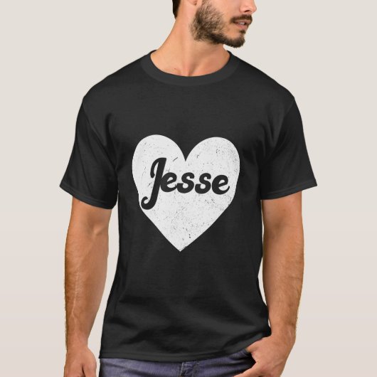 ジェシーと私のファーストネーム ジェシーが大好き Tシャツ (正面)