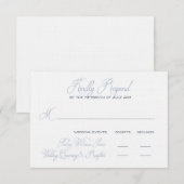 ジェシーの最終的な出欠カード 出欠カード (正面/裏面)