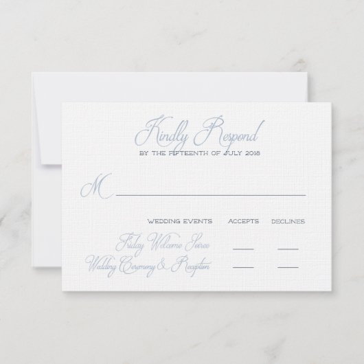 ジェシーの最終的な出欠確認カード 出欠カード (正面)