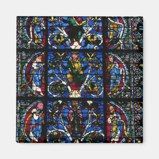 ジェシーの木、西の面のランセットウィンドウ マグネット (正面)