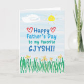 ジェシーの父の日札 カード (正面)