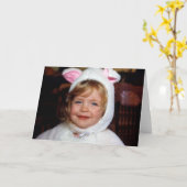 ジェシーの白い子猫ハロウィーンの衣装 カード (黄色い花)