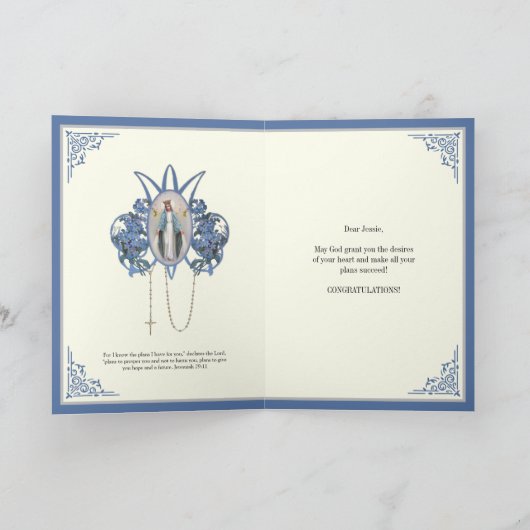 ジェシー卒業 カード (内部)