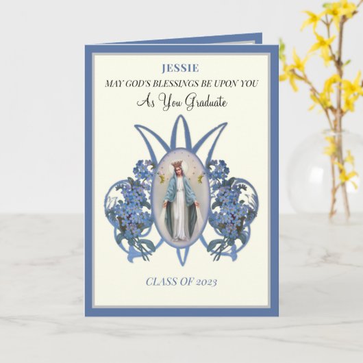 ジェシー卒業 カード (黄色い花)