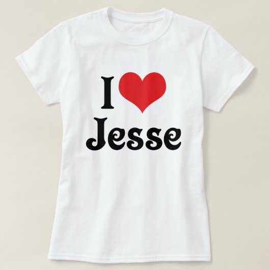 ジェシー大好き Tシャツ (デザイン正面)