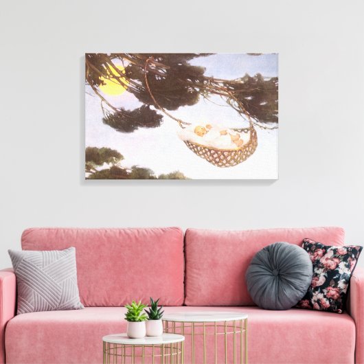 ジェシー・ウィルコックス・スミスによるハソックの木の少年 キャンバスプリント (インサイチュ (リビング))