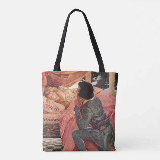 ジェシー・ウィルコックス・スミスによるヴィンテージの眠れる森の美女 トートバッグ (裏面)