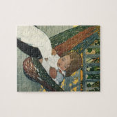 ジェシー・ウィルコックス・スミスによる人形を持つヴィンテージ ジグソーパズル (横)