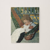 ジェシー・ウィルコックス・スミスによる人形を持つヴィンテージ ジグソーパズル (縦)