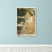 ジェシー・ウィルコックス・スミスによる夕食 キャンバスプリント (インサイチュ (ウッドフロア))