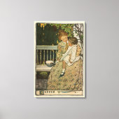 ジェシー・ウィルコックス・スミスによる夕食 キャンバスプリント (正面)