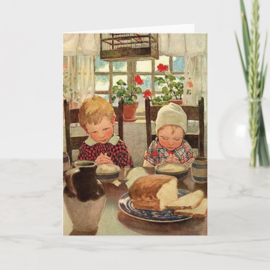 ジェシー・ウィルコックス・スミスによる感謝の子ども シーズンカード (正面)