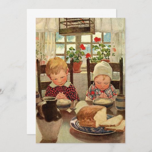 ジェシー・ウィルコックス・スミスによる感謝の子ども シーズンカード (正面/裏面)