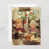 ジェシー・ウィルコックス・スミスによる感謝の子ども シーズンポストカード (正面/裏面)