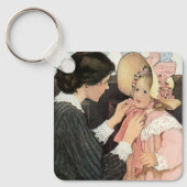ジェシー・ウィルコックス・スミスのヴィンテージ「母と子」 キーホルダー (正面)
