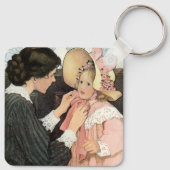 ジェシー・ウィルコックス・スミスのヴィンテージ「母と子」 キーホルダー (裏面)