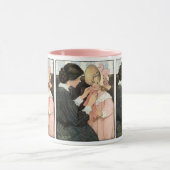 ジェシー・ウィルコックス・スミスのヴィンテージ「母と子」 マグカップ (中央)