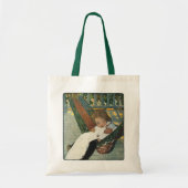 ジェシー・ウィルコックス・スミスの人形を持つヴィンテージの子供 トートバッグ (正面)