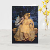 ジェシー・ウィルコックス・スミス母と子どもの母の日 カード (黄色い花)