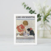 ジェシー・ウィルコックス・スミス・ガール&キッテン ポストカード (スタンド正面)