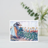 ジェシー・ウィルコックス・スミス・ガール&チューリップ ポストカード (スタンド正面)