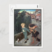 ジェシー・ウィルコックス・スミス - ダイヤモンドと少女 ポストカード (正面/裏面)