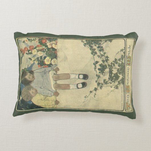 ジェシー・ウィルコックス・スミス ヴィンテージの子供たち アクセントクッション (裏面)