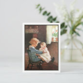 ジェシー・ウィルコックス・スミス – ヴィンテージ・ボーイとベビー ポストカード (スタンド正面)