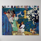 ジェシー・ウィルコックス・スミス、猫と庭のパーティー ポスター (正面)