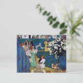 ジェシー・ウィルコックス・スミス、猫と庭のパーティー ポストカード (スタンド正面)