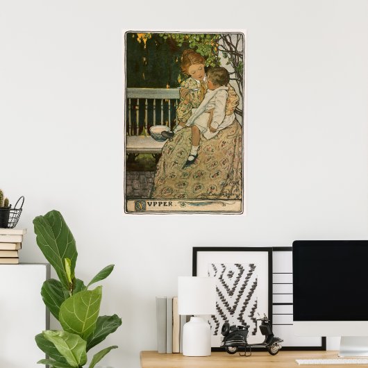 ジェシー・ウィルコック・スミスによる晩餐 ポスター (ホームオフィス)