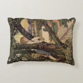 ジェシー・ウィルコック・スミスによる木々からの眺め アクセントクッション (裏面)