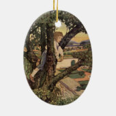 ジェシー・ウィルコック・スミスによる木々からの眺め セラミックオーナメント (裏面)