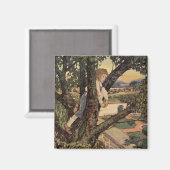 ジェシー・ウィルコック・スミスによる木々からの眺め マグネット (正面/裏面)