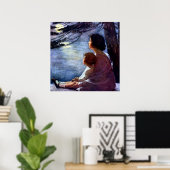 ジェシー・ウィルコック・スミスによる「月光」 ポスター (ホームオフィス)