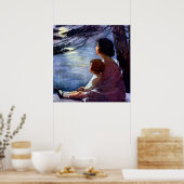 ジェシー・ウィルコック・スミスによる「月光」 ポスター (キッチン)