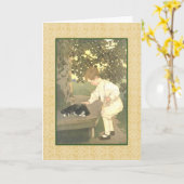 ジェシー・ウィルコック・スミスのアートワーク。 カード (黄色い花)