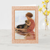 ジェシー・ウィルコック・スミスのアートワーク。 カード (黄色い花)