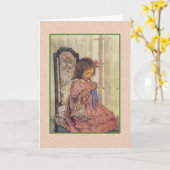 ジェシー・ウィルコック・スミスのアートワーク。 カード (黄色い花)