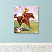 ジェシー・ウィルコック・スミス著「ジャッカナプス」 キャンバスプリント (インサイチュ (ウッドフロア))