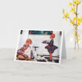 ジェシー・ウィルコック・スミス・カーリー・ガール カード (黄色い花)