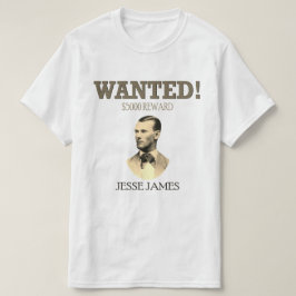 ジェシー・ジェームスがアウトロー🚨ワイルドウェストUSA Tシャツ