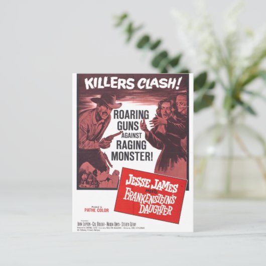 ジェシー・ジェームスがフランケンシュタイン娘はがき会う ポストカード (スタンド正面)